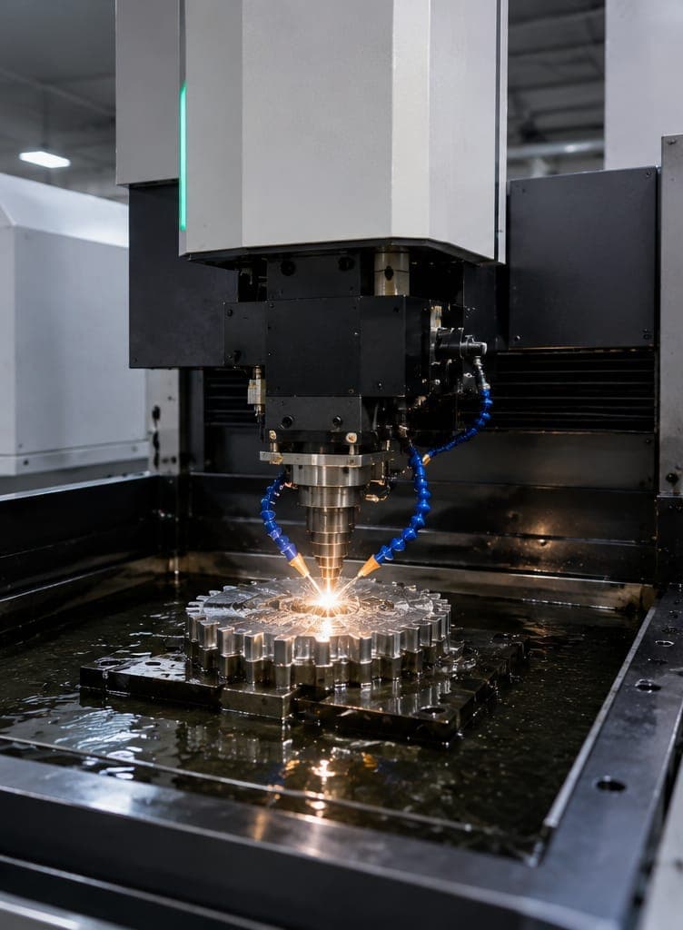 Wire EDM and spark EDM machining
